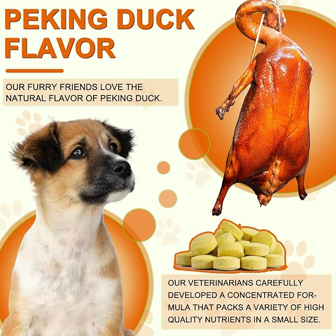 Turmeric for Dogs, 180 Turmeric Curcumin Tablets Supports Heart, Immune System Booster, Hip & Joint Support, Dog Pain Relief, Pet Supplement Treats for All Breeds Dogs & Ages - 180 Tablets / 5.1 OZ