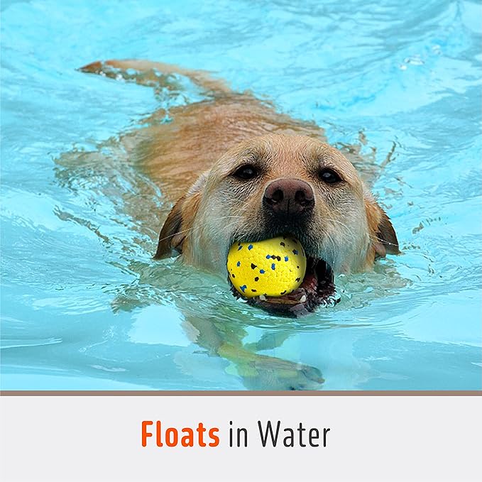 Durable Dog Chew Balls for Aggressive Chewers - Atom Teething Toys for Puppies, Medium and Large Dogs - 3 Pack