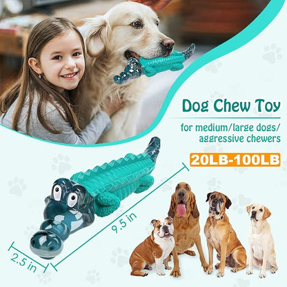 Dog Toys for Aggresive Chewersï¼_og Toys for Large Dogs - Tough Dog Chew Toys - Indestructible Dog Toys for All Breed Sizes to Keep Them Busy