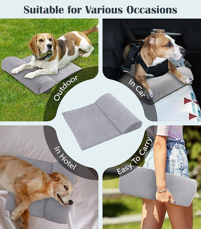Dog Pillow Dog Calming Pillow for Small Dog & Cat Sleep Dog Neck Pillow for Joint Relief Sleeping Improve Anxiety Relief Pet Pillow with High Resilience Sponge