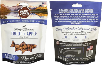 Smart Cookie All Natural Soft Dog Treats - 5 Flavor Variety Pack (5oz Each) - Healthy Dog Treats for Dogs & Puppies with Allergies, Sensitive Stomachs - Chewy, Grain Free, Made in USA