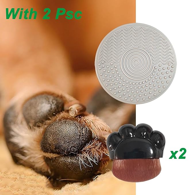 Dog Paw Pad Balm Brush Paw Butter for Dogs Brush Dog Accessories for Dog Nose Balm og Care Products for Dog Paw Butter Paw Balm Applicator for Dog 2Psc