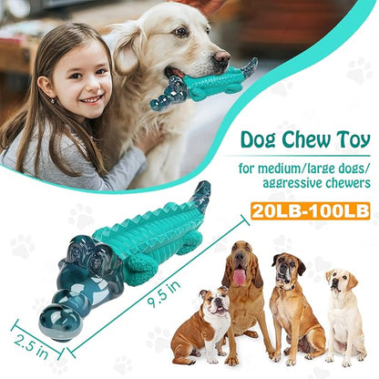 Dog Toys for Aggresive Chewersï¼_og Toys for Large Dogs - Tough Dog Chew Toys - Indestructible Dog Toys for All Breed Sizes to Keep Them Busy