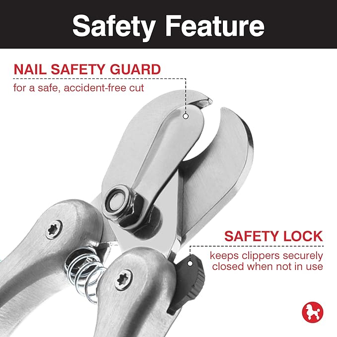 CHI For Dogs Nail Clipper For Large Dogs | Stainless Steel Nail Trimmer For Dogs, Clear