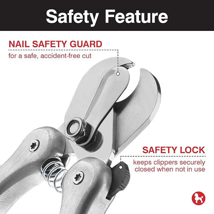 CHI For Dogs Nail Clipper For Large Dogs | Stainless Steel Nail Trimmer For Dogs, Clear