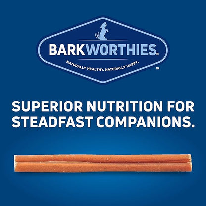 Barkworthies Odor-Free 12-inch Bully Sticks (3 Pack) - Healthy Dog Chews - Protein-Packed, Easily digestible, All-Natural Rawhide Alternative Dog Treats - Promotes Dental Health