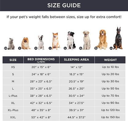 Bedsure Orthopedic Dog Beds Large Sized Dog - Washable Large Dog Cat Bed Waterproof, Comfort Dogs Couch Sofa with Washable Removable Cover, Pet Bed with Nonskid Bottom, Moss Green, 35"