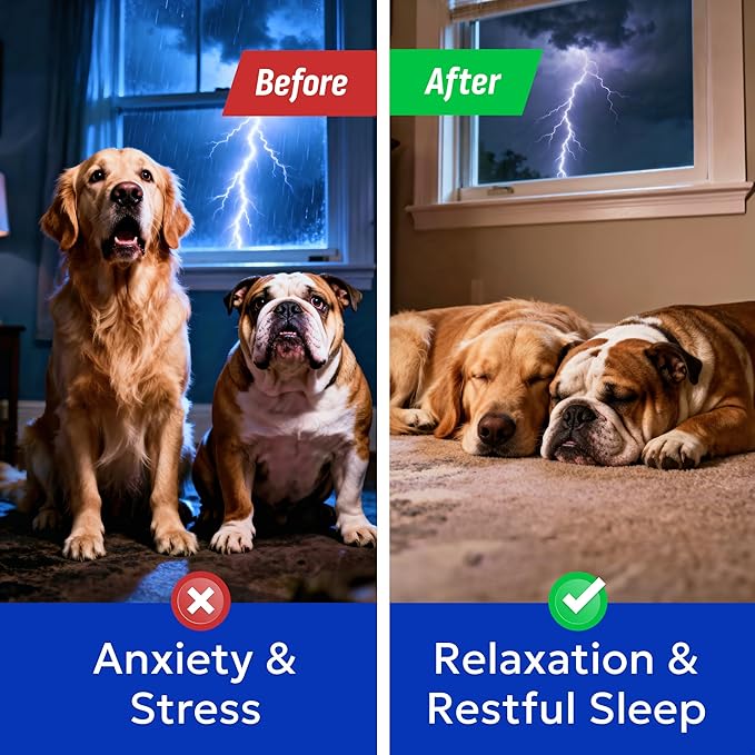 (MAX Strength) Melatonin for Dogs to Sleep & Anxiety Aid - Medium & Small Breeds - 6mg Doggie Sleeping Pills - 120 Treats