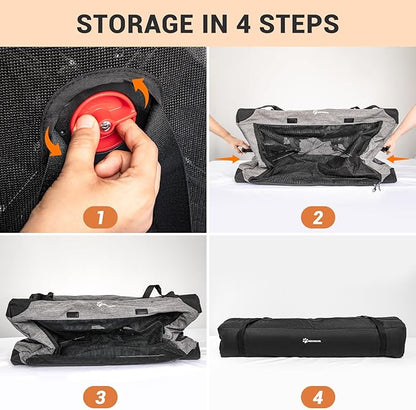 MIU COLOR Portable Dog Playpen 32 Inch, Foldable Play Pen for Indoor Dogs Cats, Dog Kennel Tent for Rabbit or Small Animals, Breathable with Window, Soft mat, Heavy-Duty Oxford, Steel Frame