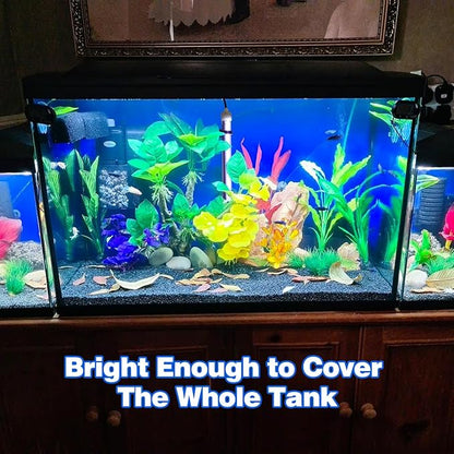 Submersible Led Aquarium Light:Full Spectrum Aquarium Lighting for Aquatic Pet Lovers - Underwater Fish Aquarium Lights with Remote and Suction for 11.8 Inch Saltwater Freshwater Tanks