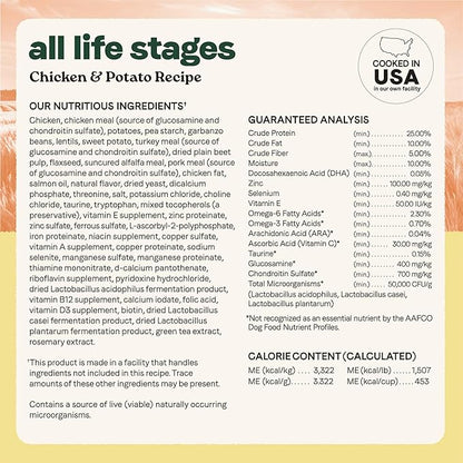 Canidae All Life Stages Real Chicken & Potato Recipe – High Protein and Grain-Free Premium Dry Dog Food for All Ages, Breeds, and Sizes– 4 lbs.