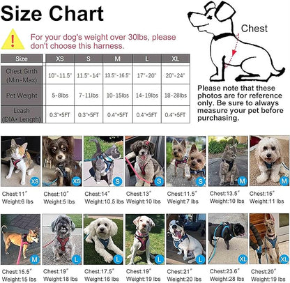 Dog Harness Step-in Breathable Puppy Cat Dog Vest Harnesses for Small Medium Dogs Beige Checkered