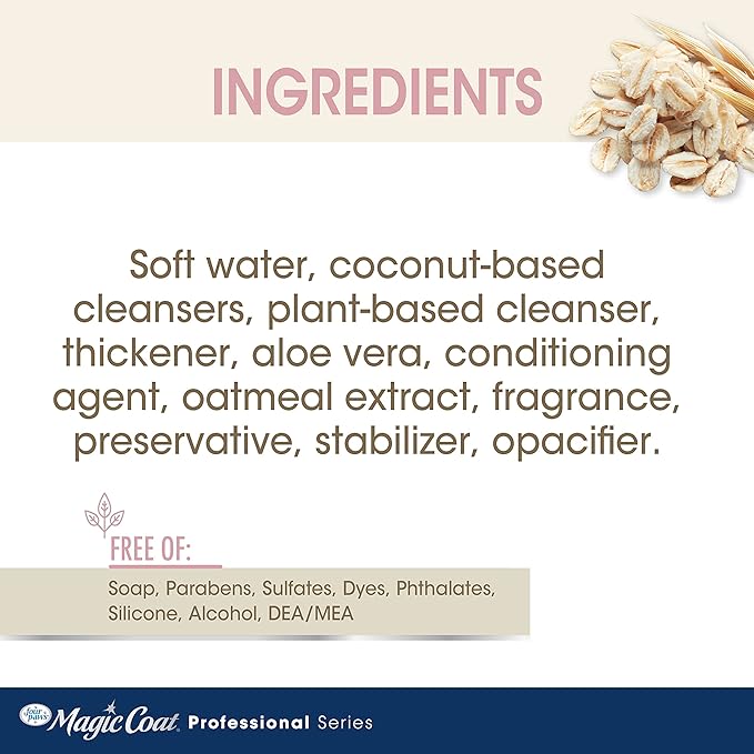 Four Paws Magic Coat Professional Series Nourishing Oatmeal 2 in 1 Dog Shampoo and Conditioner, 16 oz.