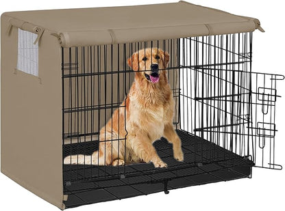 Easy-Going Dog Crate Cover 36 Inch Dog Kennel Cover for Dog, Cage Covers for Dog Crates Fit (36" L x 23" W x 25" H) Camel