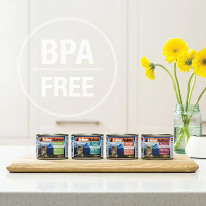 Feline Natural Wet Cat Food Pate, Beef Feast, 3 Oz Cans (Pack of 24), Grain Free, Made in New Zealand with Grass-Fed and Finished Beef, Single Source, Limited Ingredient