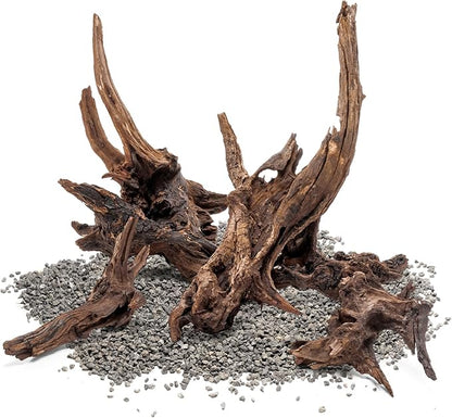 Ultum Nature Systems Driftwood - Pacific Drift Wood for Fish Tank, Planted Tank, Terriarium, Paludarium - Versatile Natural Driftwood Decor, Events Wood Centerpiece - Pacific Wood, Large (15-20")