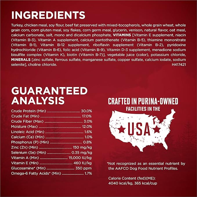 Purina ONE True Instinct With A Blend Of Real Turkey and Venison Dry Dog Food - 7.4 lb. Bag