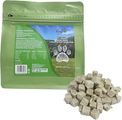 Freeze Dried Raw Single Ingredient Cat Treats, Solve Pet's Picky Eating Problem (Barley Grass)