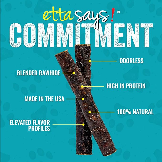 etta says! Premium Crunchy 4.5" Elk Dog Chews - Grain-Free Dog Treats, Good for Teeth, Easy to Digest - Made in The USA (36 Count Pack of 1)
