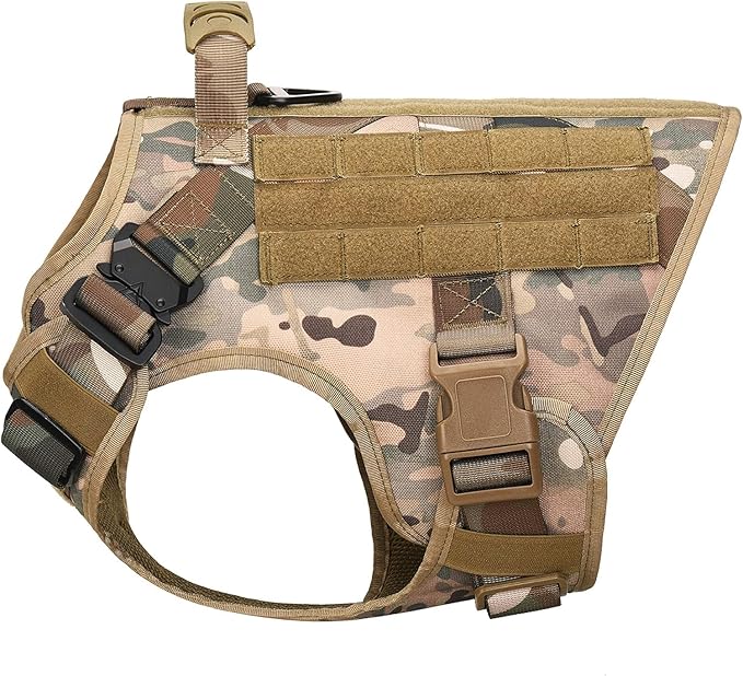 Dog Harness for Small Medium Large Sized Dogs, Durable Tactical Vest for Pets, Cooling Coat for Dogs, Outdoor-Resistant, pet Training Chest, and leashes. (Small)