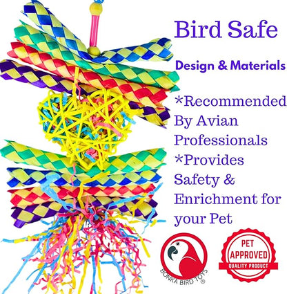 Bonka Bird Toys 1730 Foraging Heart Medium - 9” x 6” - for Conures, Cockatiels, Parakeets, and Similar Breeds