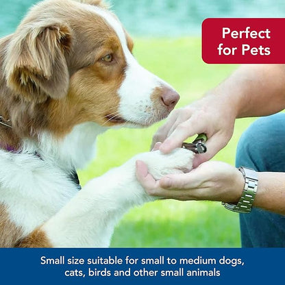 Coastal Pet - Safari Guillotine Dog Nail Trimmer - Double-Bladed Guillotine Style Dog Nail Trimmers - Owner-Friendly Vinyl Grip - for Medium to Large Dogs - Large (5" L x 3" W)