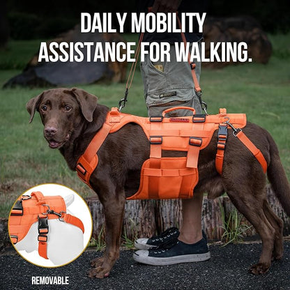 OneTigris Dog Lift Harness for Large Dogs, Dog Hip Support Brace, Full Body Dog Lifter with Handles Invictus Multifunctional Mobility Assistance Vest for Back Legs