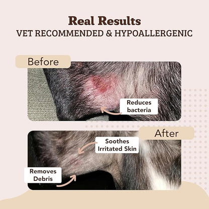 Natural Dog Company Skin Soother Wipes, 100 Count, Pet Wipes for Dogs, Hypoallergenic Formula, Dog Moisturizer for Dry Skin, Grooming Wipes for Dogs, Pet Itch Relief for Dogs