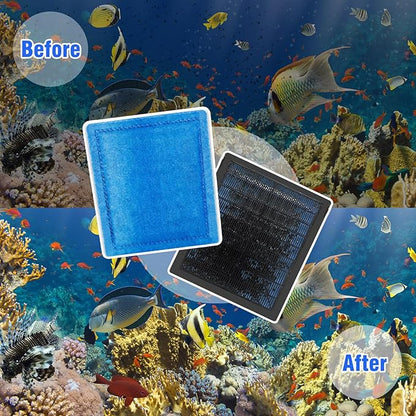 6-Pack Aquarium Filter Replacement Cartridges for Marineland Rite-Size C & Aqua-Tech EZ-Change #3,Fit for PRO Power Filters 200/275/350/375