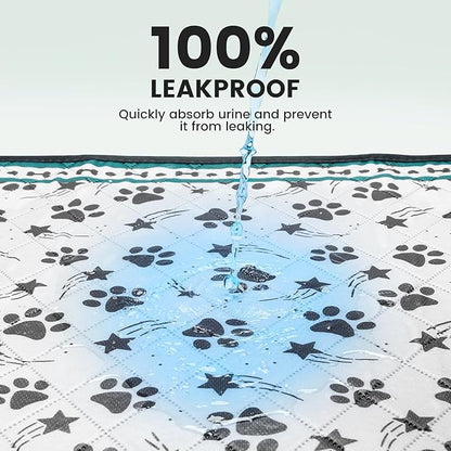 Gardner Pet Washable Dog Pee Pads,18'' x 24'' Non Slip Dog Mats with Great Urine Absorption, Reusable Puppy Pee Pads for Potty Training - 2 Pack