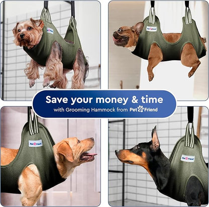 Dog Hammock for Grooming  Hanging Harness for Nail Trimming, Clipping, Pet Grooming Hammock Sling  Dog Holder, Hanger, Restraint Bag  Safe and Easy Pet Care at Home