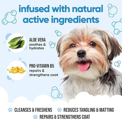 Bubblegum Dog Shampoo by Buddycare | Dry Skin & Itchy Skin Relief for Smelly Dogs | Deep Cleansing Shampoo for Dogs Puppy Sensitive Skin | Dog Shampoo & Conditioner | with Aloe & Vitamin B5 (16.90oz)