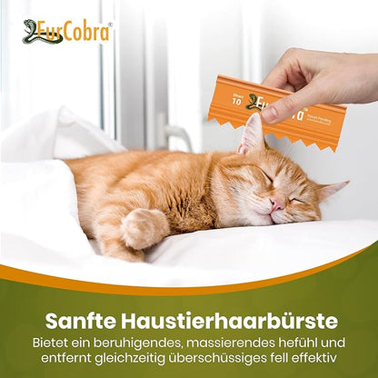 Direct 10 Pet Grooming Brush 3.54" - Gentle, No Metal Blades, Soft Dog, Cat Brush - Train Pets to be Brushed - Portable, Easy To Use Slicker Pet Grooming Tool for Dog, Cat, Puppy, Kitten Hair