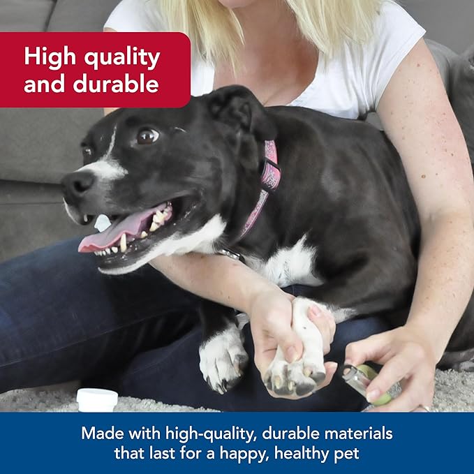 Coastal Pet - Safari Guillotine Dog Nail Trimmer - Double-Bladed Guillotine Style Dog Nail Trimmers - Owner-Friendly Vinyl Grip - for Small to Medium Dogs - Small (5" L x 3" W)