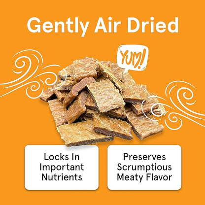 Real Meat Dog Treats - Two 12oz Bag of Bite-Sized Air-Dried Venison & Chicken Jerky for Dogs - Grain-Free Jerky Dog Treats with 95% Human-Grade, Free-Range Venison & Chicken - All-Natural Dog Treats