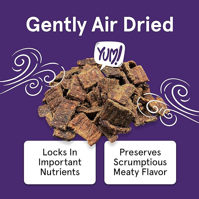 Real Meat Dog Treats - 12oz Bag of Bite-Sized Air-Dried Lamb & Liver Jerky for Dogs - Grain-Free Jerky Dog Treats Made up of 95% Human-Grade, Free-Range, Grass Fed Lamb - All-Natural Dog Treats