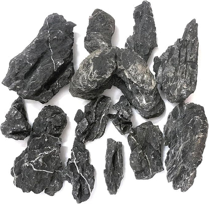 Natural Seiryu Dragon Stone - 20 Pound for Aquariums Decoration, Natural Perforated Fish Tank Decorative Stone for Freshwater Shrimp/Bucket and Reptile Terrarium Hardlandscape, 3-9 Inch