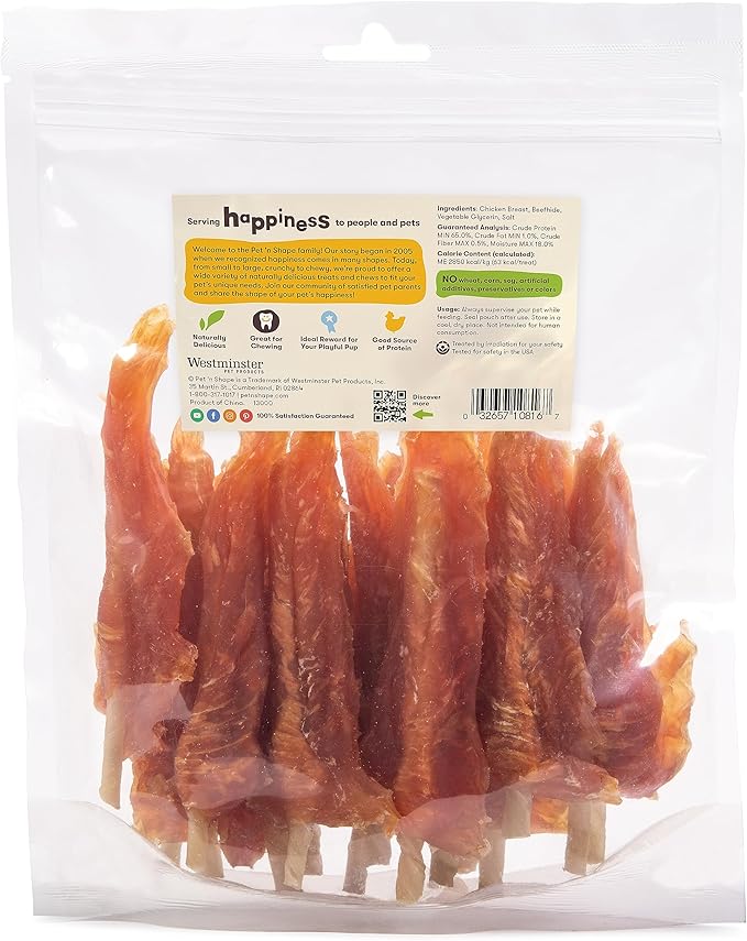 Pet 'n Shape Chik 'n Skewers Natural Dog Treats, 1-Pound Tub