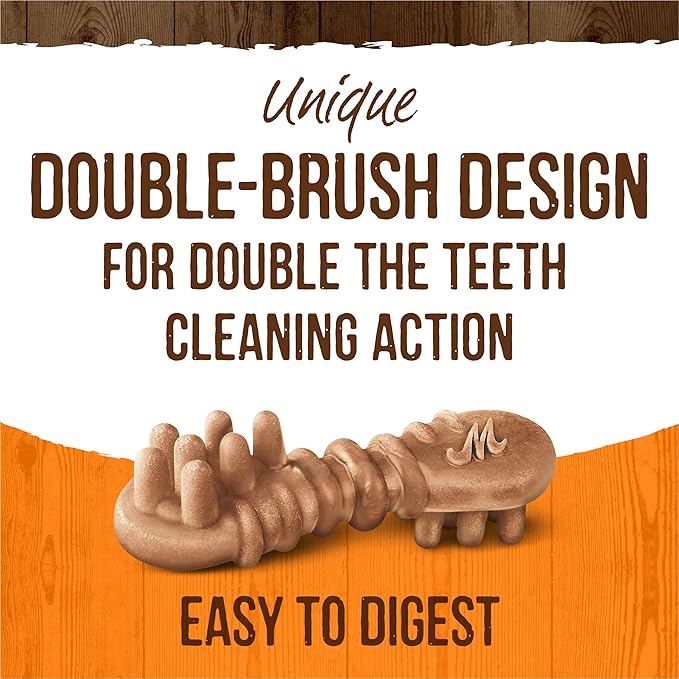 Merrick Fresh Kisses Natural Dental Chews, Treats Infused with Pumpkin and Cinnamon for Tiny Dogs 5-15 Lbs - 2 lb. Box