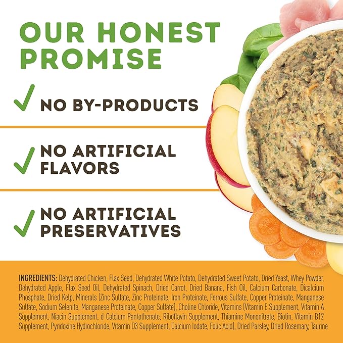 Only Natural Pet MaxBlends Grain Free Chicken Recipe Dehydrated Dog Food Formula - High Protein Homemade Stew, Nutrient-Dense Meal for Canine Health - Chicken RecipeFlavor - 7 lb Bag (Makes 28 lbs)