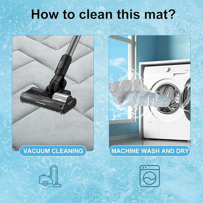 BEAUTYZOO Dog Cooling Mat for Medium Dogs, 36"x23" Cooling Dog Bed Washable, Foldable Cat Ice Cool Pad for Summer, Reversible Pet Freeze Cushion Blanket for Kennel Cage Sofa Bed Floor Car Seat, Grey M