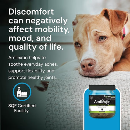 VETRISCIENCE Max Veterinary Strength Comfort & Ease Chews - Dog Comfort & Mobility Supplement for Canine Joint Relief - Clinically Proven Ingredients - Chicken Flavor - 60 Count