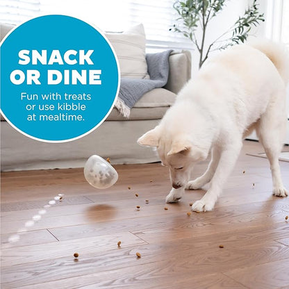 Outward Hound by Planet Dog Snoop Interactive Treat Dispensing Dog Toy, Large, White