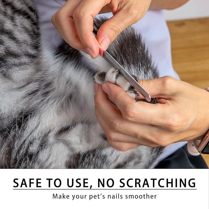 Dog Nail Clippers for Large Medium Small Breed, Heavy Duty Dog and Cat Nail Trimmers for Thick Toenail, Easy to Use Ergonomic Non-Slip Handle Sharp Grooming Cutter with Nail File