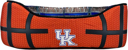 NCAA Kentucky Wildcats Stadium Dog Bed, Pet Pillow Bed for Dogs, Sporty Football Dog Bed and Lounge Cushion