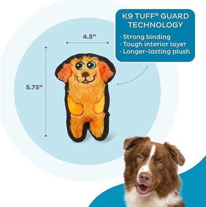 Outward Hound Durablez Minis Stuffing-Free Squeaky Plush Dog Toy for Puppies & Small Dogs - Interactive, Soft Yet Tough, No Mess, Jumbo Squeaker, Long-Lasting Play, Dog