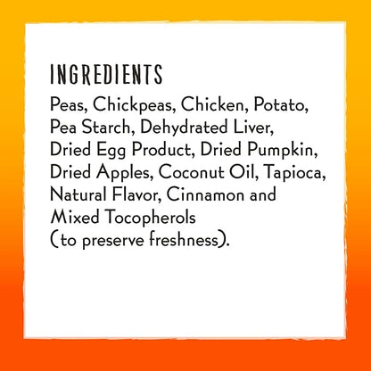 Charlee Bear Dog Treats Small Dogs Training Treats, Crunchy Low Calorie Grain Free Dog Treats, USA Made, Best for Small-Medium Breeds, Puppy Training Treats, Chicken, Pumpkin, Apple, 2 Pack, 8oz Each