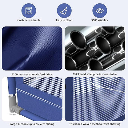 42 _ 42 Inch Puppy PlayPen, Dog Playpen with Mat for Puppies, Small and Medium Dogs, Pet PlayPen for Outdoors & Indoors