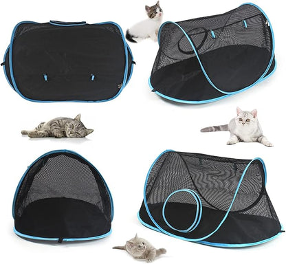 Cat Furniture Tent for Indoor and Outdoor Playpen Portable Cat Tunnels, Outdoor Kennel (Play Kennel)