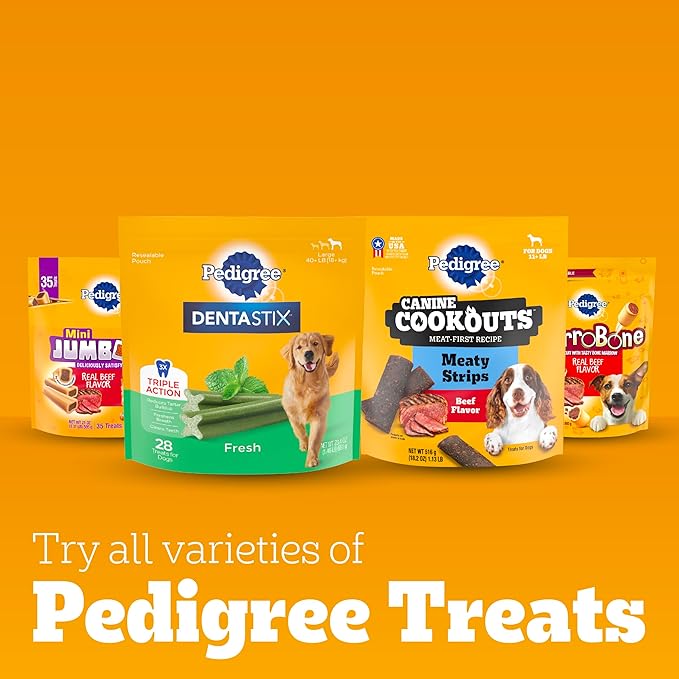 Pedigree Dentastix Small and Toy Breed Dog Treats, Fresh Flavor, 12.31 oz. Bag (51 Treats)